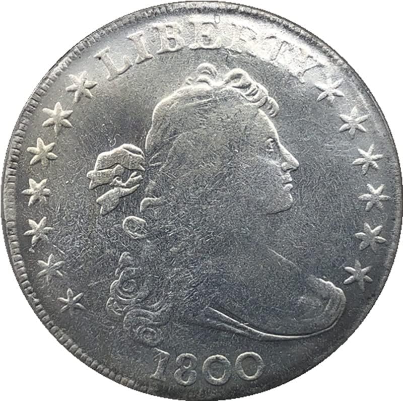 1800 Американски Монети Месинг Със Сребърно Покритие, Монети Старинни Занаяти Чуждестранни Възпоменателни Монети