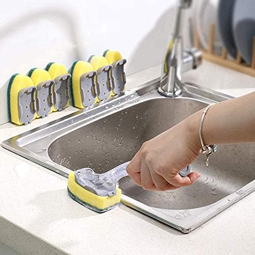Гъба-пръчка за миене на съдове - Гъба за зареждане на кухненски мивки, Четка за почистване (6 опаковки)