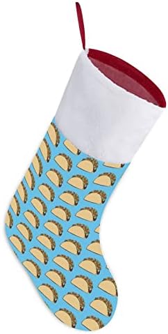 Мексико Тако Коледен Окачен Отглеждане на Сладък Дядо Чорап за Коледно Украса Украса Подаръци