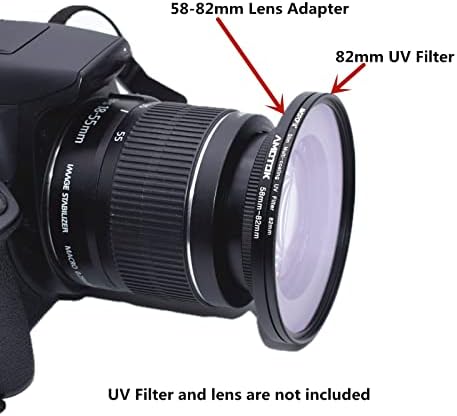 пръстен филтри за обектив на камерата от 58 мм до 82 mm Съвместим с всички обективи на камери от 58 мм до 82 мм е аксесоар за филтър UV CPL
