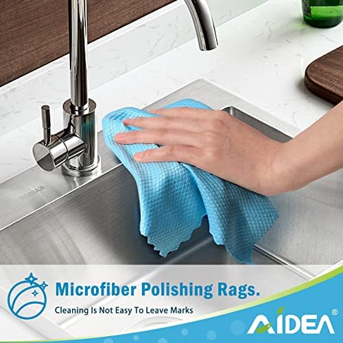 Кърпички за почистване от микрофибър AIDEA, 8PK-Универсална Кърпа за почистване, Кърпа За полиране микрофибър кърпа, Кърпа