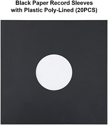 Вътрешна обвивка RECORD PRO 20 за грамофонни плочи, Защитни договори за грамофонни плочи с полимерни облицовки (бяла крафтова