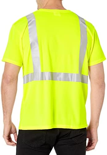 Риза индустриална сигурност Radians унисекс за възрастни St11 с Къс Ръкав, Зелена на цвят за Безопасност, X-Large US