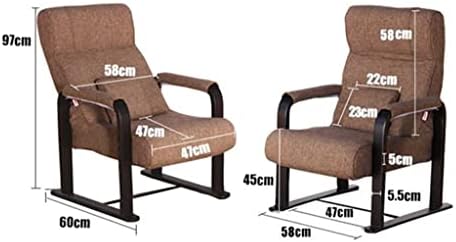 ZQXMH Нисък диван-стол за възрастни хора, регулируема по височина седалка, сгъваема мебели, стол, домашен хол, сгъваем стол