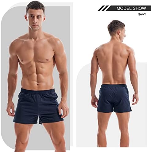 Мъжки къси панталони за фитнес ЕЙМИ COULEE 3 , Шорти за тренировки по Бодибилдинг, Леки Памучни Панталони за сън, за джогинг