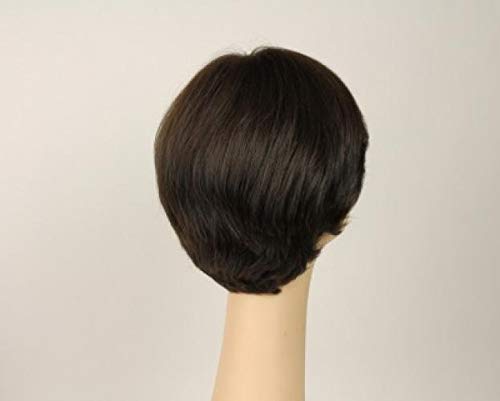 Европейският перука от човешка коса Freeda - Dorothy Тъмно кафяво многопосочен топ за кожа, размер S