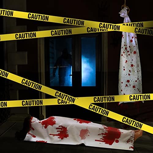 Призрачния Интериор на дома за Хелоуин Включва в себе си 5,2 метра Окровавленной бяла кърпа за Покриване на Мъртво тяло 4,6 метра Ужасна Кървава