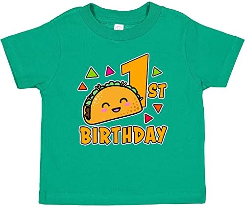 Детска тениска inktastic на 1-ви Рожден ден с Тако и Конфети