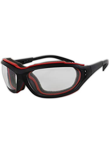MAGID Y85BRAFLG Защитни Очила Magid Gemstone Onyx Y85, Стандартни, Черно-Червено Поролоновый Калъф
