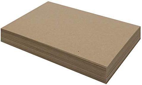 50 Листа от ПДЧ 11 x 17 инча - 50pt (точка) е Плътен Кафяв Крафт картон за Scrapbooking и Основата за Рамки за картини (Дебелина 0,050 мм)