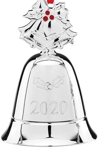 Бижу във формата на Сребро Колокольчика Lenox 2020 г., 0,30 паунда, Металик, Коледа