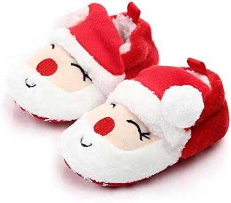 Новородено Бебе, Детска Коледна Обувки, Чехли Дядо Коледа, Обувки, Мини Чорапи, Ботуши, Зимни Топли Предварителни Разходки