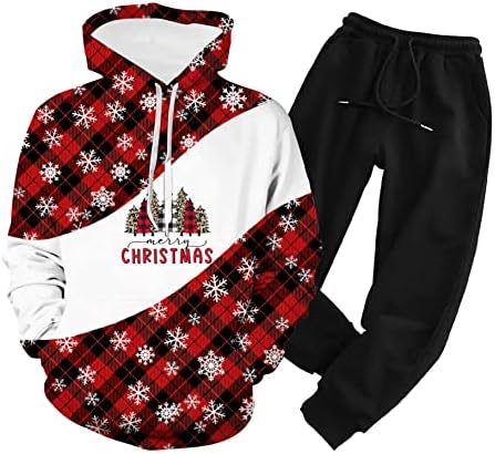 Комплект дрехи от 2 теми, Пуловер с Дядо Коледа, Блузи и Панталони за Момчета и Момичета, Модерен Спортен Костюм