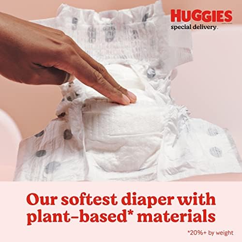 Хипоалергенни бебешки памперси 3-ти размер (16-28 паунда), Специална доставка на Huggies, Без ароматизатори, Безопасни за чувствителна кожа,