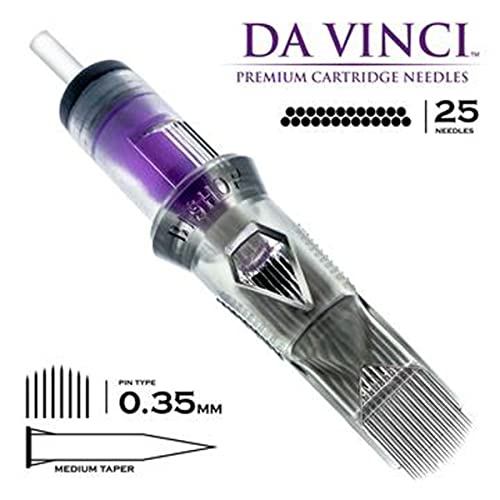 Касета за татуировочных игли премиум-клас Bishop DA Vinci V2 с извити касети (обикновени (12), средната палец 25 см)