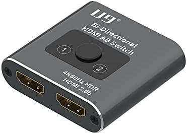 HDMI 2-Портов 4K при 60 Hz 18 Gbit|с Двупосочни 2x1 Switch 1x2 AB Hub | 2.0 b 4: 4: 4 | 3D | HDR Vision + Atmos / Xbox Roku PS5 /4/3 Blu-ray