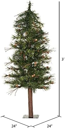 Изкуствена Коледна елха Vickerman 3' Смесен Алпийски стил, Без Подсветка - Изкуствена Коледна Елха - Сезонен Декор за дома На закрито