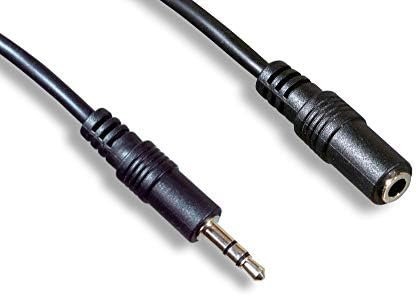 Аудио кабел Cablelera 3,5 мм Стерео M/F, 6', 28AWG, 75 Ома, Черен (ZCUUFEMF-06)