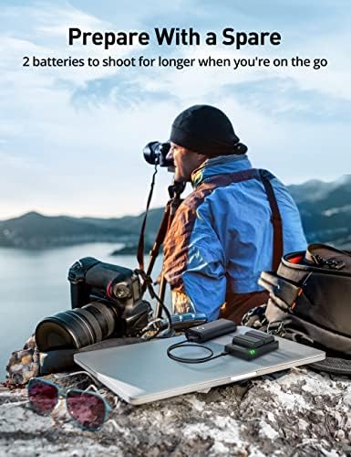 батерия evatronic LP-E6, 2 опаковки, зарядно за фотоапарат с капацитет 2040 ма, Съвместим с два слота за Canon EOS R6 Mark