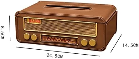Мультяшная Кутия за Салфетки Ретро Метална Кутия за Радио Кутия за Салфетки Калъф За Съхранение на Салфетки Диспенсер за