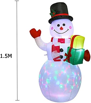 EESLL Надуваеми Коледна Украса Външно Коледно осветление Надуваема Кукла Снежен човек Градински Подпори Светлини Игрушечное украса