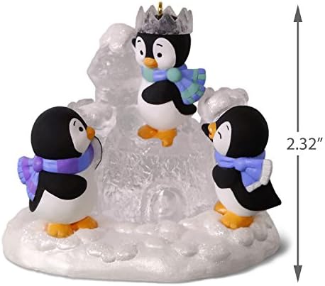 Коледна Украса На паметта, Датированное 2018 Година, Трикове Пингвини в Ледената Замък