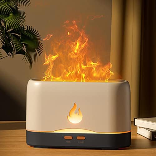 Огнен Дифузьор, Овлажнител Ароматния въздух Air Flame, Подобрен Ароматерапевтични Дифузор с Етерично Масло Мента със Защита от