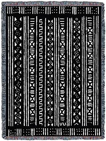 Одеало от кал плат Pure Country Weavers XL - Африкански стил - Подарък Африка културен Гоблен, Изтъкан от памук Произведено в САЩ (82x62)