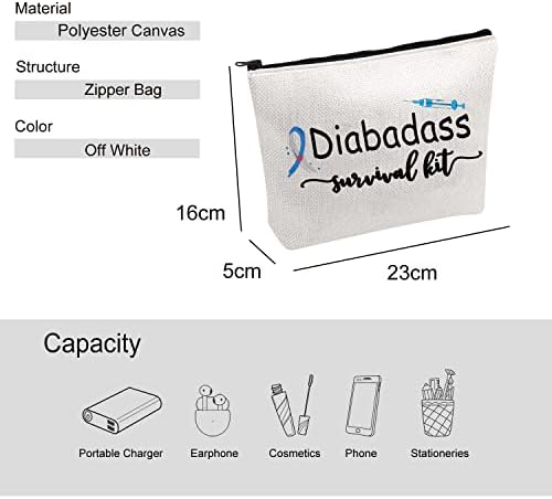 VAMSII Диабетна Чанта Diabadass Комплект за оцеляване Чанта Забавен Диабетический Калъф за съхранение Type One T2 Чанта за организиране