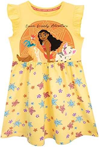 Disney Girls Moana Принцеса Рокля за Ежедневни облекла за деца