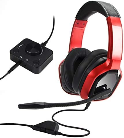 Детска слушалки Basics за PC и конзоли (Xbox, PS4) с настолен миксера – Червен