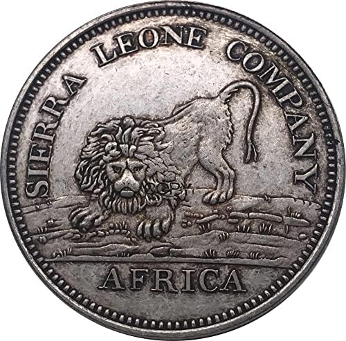 1791 Африка Британска Колония Сиера Леоне Компанията е 100 Однодолларовая Метална Сребърен Сувенир, Монета С Мельхиоровым покритие