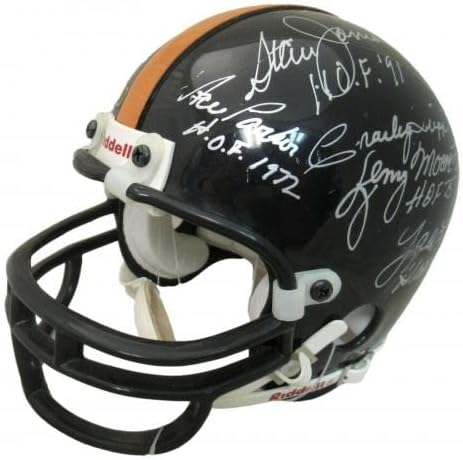 Каска за мини-футбол с автограф на Залата на Славата 16 Подписи Паркър - Каски NFL с автограф
