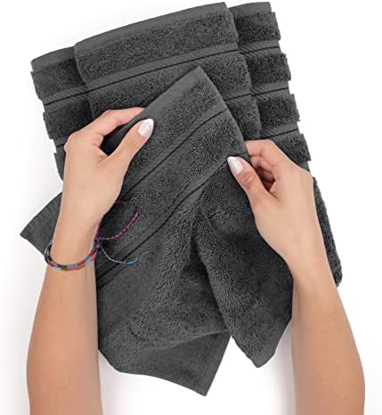 Луксозен комплект Хавлиени кърпи от американския Мек Лен от 4 теми, Хавлиени Кърпи от турски памук за баня, са Много Големи Хавлии