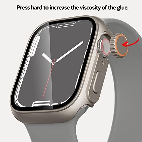 Корона за часа pzoz (2 бр) Сменяеми Аксесоари Изключителен Калъф за Apple Watch 45 mm/44 мм за подмяна на Apple Watch Ultra Case