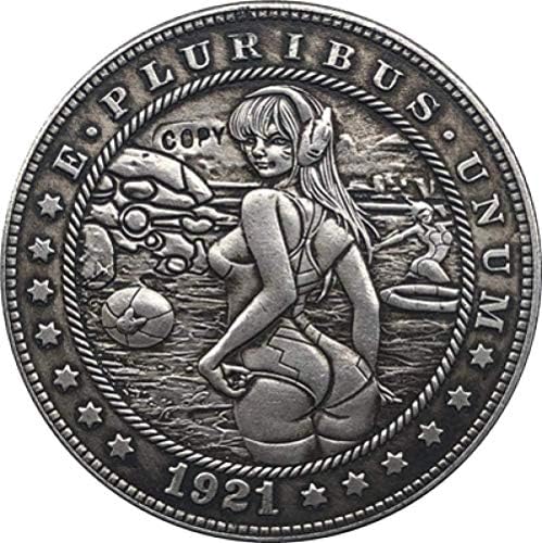Скитник Никел 1921-D САЩ Морган Доларова Монета Копие от Типа 151 Копирни за събиране на Подаръци