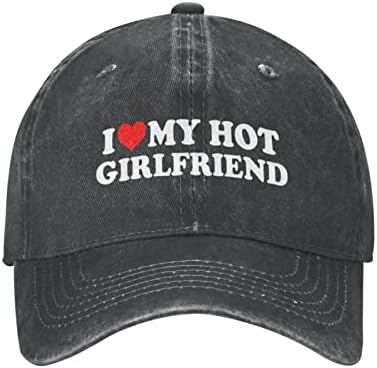 Сърце Аз Обичам моята Гореща Приятелка бейзболна шапка, Мъжки Шапки Солнцезащитная шапка за Жени Ковбойская шапка на Татко, Шапката