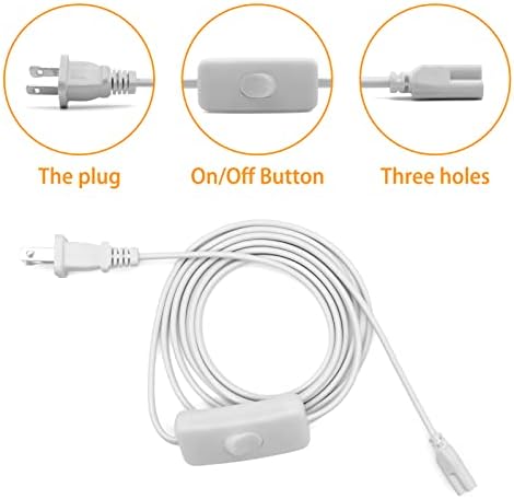 Удължителен кабел за захранване led тръби Т5, Т8 с превключвател за включване /изключване, led лампа T5/Т8, Вграден удължителен кабел