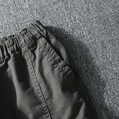 Панталони-Карго Мъжки Свободно Намаляване На Мъжки Ежедневни С Множество Джобове С Цип Мъжки Панталони-Карго Улични Панталони