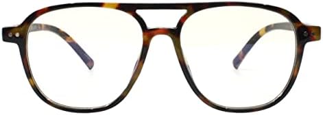 Пастелни Очила с Фильтрующими Лещи Синя Светлина Унисекс В Стил 70-те години В Квадратна Рамка, с Плосък Покрив