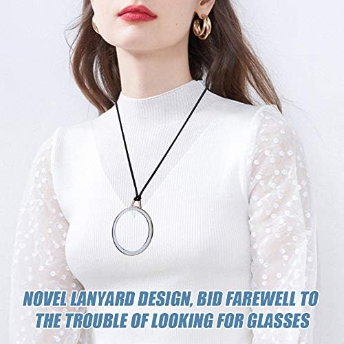 TERAISE Очила За Четене Висулка Колие Читатели Леки Преносими Очила За Четене със защита от загуба с елегантен Калъф за Жени