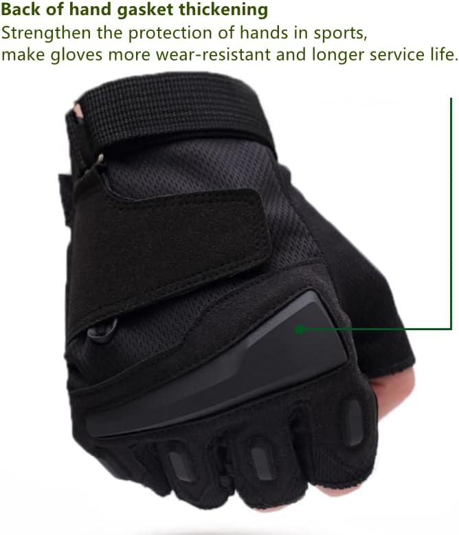NICEGURDEN Мъжки Дишащи Спортни Ръкавици Без пръсти, Тактически Ръкавици за Бойна Стрелба, Мотоциклетни Ръкавици за вдигане на Тежести