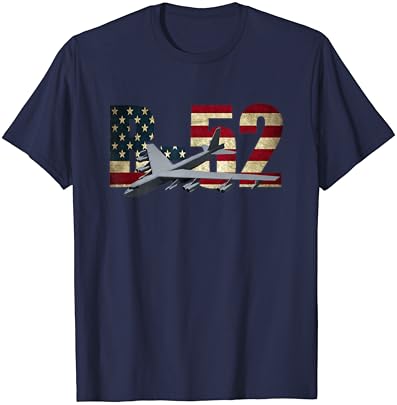 Тениска-бомбардировач B-52 Stratofortress САЩ Тениска с американския флаг