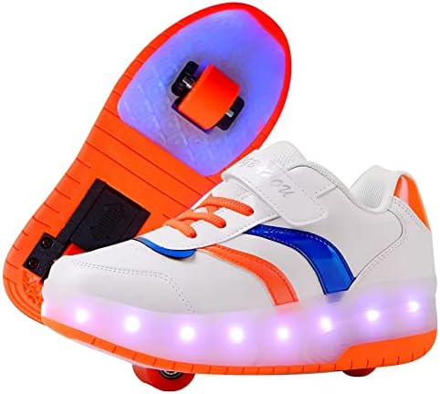 Ufatansy Обувки за ролери С Led подсветка Обувки с Колела Роликовая Обувки USB Rechargealbe Обувки Подаръци за Деца
