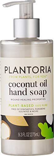 Сапун за ръце на растителна основа с кокосово масло Plantoria | Терапевтични Овлажняващ Натурално Органично Веганское сапун Овлажнява