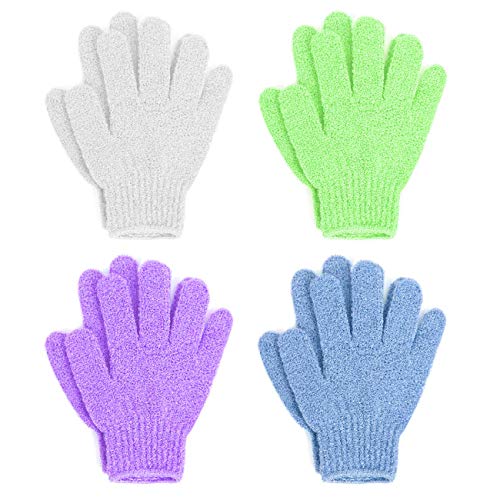 Ексфолиращи ръкавици за баня Linda, опаковка от 4 броя