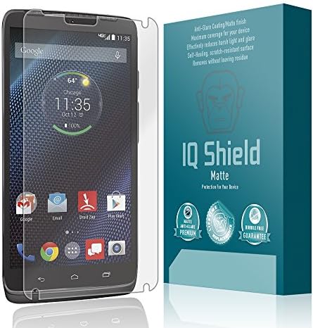 Матово защитно фолио за екрана IQ Shield, която е Съвместима с Антибликовой Антипузырьковой филм Motorola Droid Turbo