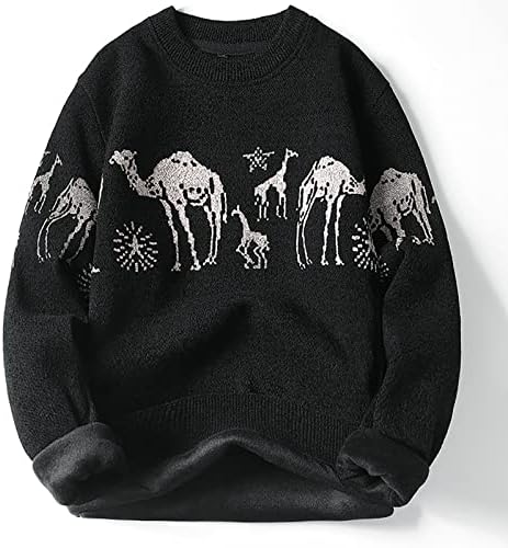 DuDubaby Плюс Размера на Пуловери за Мъжка Мода С Дълъг Ръкав Slim Fit Вязаный Пуловер Пуловер Пуловер