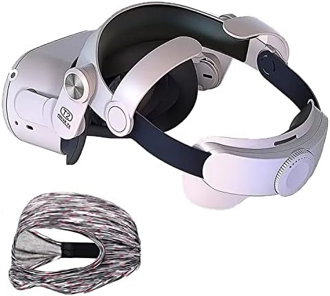 Преносимото Главоболие Каишка Oculus Quest 2, Главоболие Каишка VR Elite за Meta Quest 2, Регулируеми Удобна Спортна Превръзка от неопрен за VR-маски