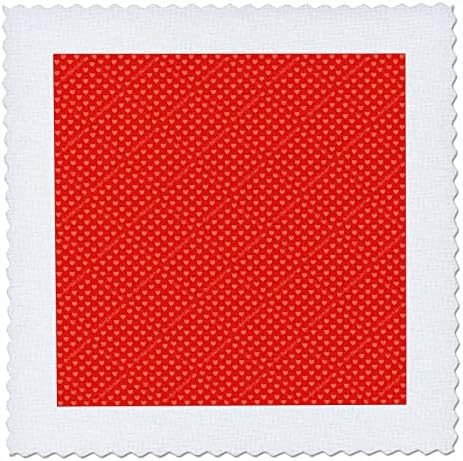 3дРоза Щастливи сърца туптят заедно Червено модел - квадрати от юрган (qs_358093_10)